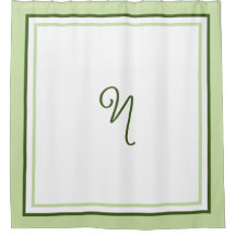 Elegantes dunkelgrünes Rahmen-Script-Monogramm