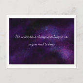 Elegantes dunkles Aquarellnebel Postkarte (Vorderseite)