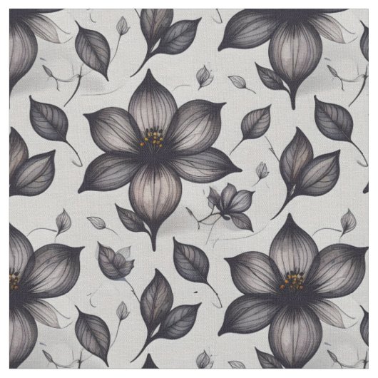 Elegantes dunkles Blumengeflecht Stoff (Nahaufnahme)
