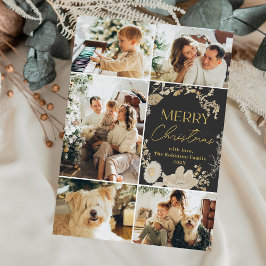 Elegantes dunkles Foto Feiertagskarte