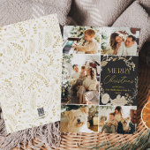 Elegantes dunkles Foto Feiertagskarte