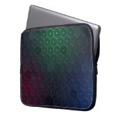 Elegantes dunkles Hexagonal-Muster Laptop-Sieb Laptopschutzhülle (Vorderseite Links)