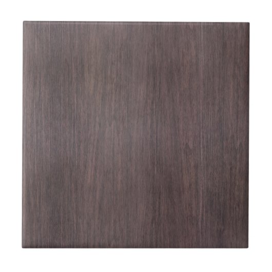 Elegantes dunkles Holzkörnchen - rustikal & modern Fliese (Vorderseite)