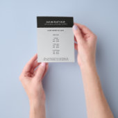 Elegantes dunkles Imitat Silberschwarzer Schönheit Flyer (Gruppe)