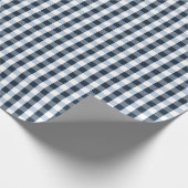 Elegantes dunkles Rastermuster Geschenkpapier (Ecke)