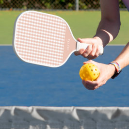 Elegantes dunkles Rastermuster Pickleball Schläger