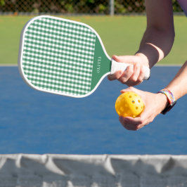 Elegantes dunkles Rastermuster Pickleball Schläger