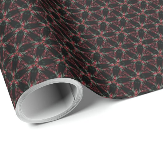 Elegantes dunkles Weihnachtswrapping Paper Geschenkpapier (Rolleneckpunkt)