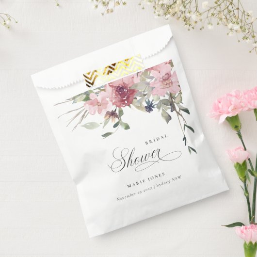 Elegantes Dusky Blush Rose Brautparty Geschenktütchen (Versiegelt)