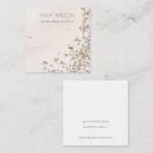 Elegantes Dusky Vine Band Necklace Display Quadratische Visitenkarte (Vorne/Hinten)