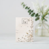 Elegantes dusky-Vine-Logo Visitenkarte (Stehend Vorderseite)