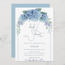 Elegantes Dusty Blue Floral Brautparty