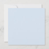 Elegantes Dusty Blue & Navy Brautparty Einladung (Rückseite)