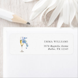 Elegantes Dusty Blue Pearls & Prosecco Brautparty