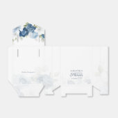 Elegantes Dusty Blue Watercolor Brautparty Geschenkschachtel (Ungefaltet)
