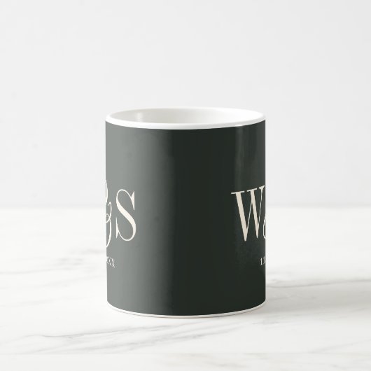 Elegantes ebony Ersteheliche Paare Kaffeetasse (Mittel)