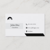 Elegantes Echtes Anwesen Visitenkarte (Rückseite)