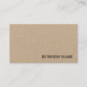 Elegantes echtes Kraftpapier-Profi-Template Visitenkarte