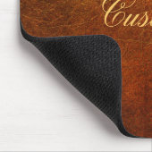 Elegantes Echtes Leder Designer Mousepad (Ecke)