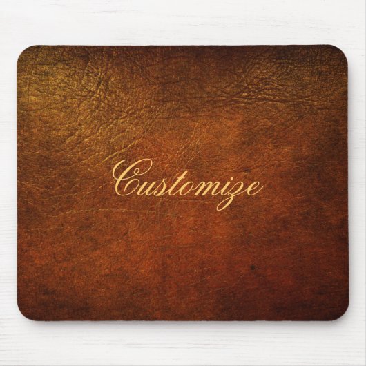 Elegantes Echtes Leder Designer Mousepad (Vorne)