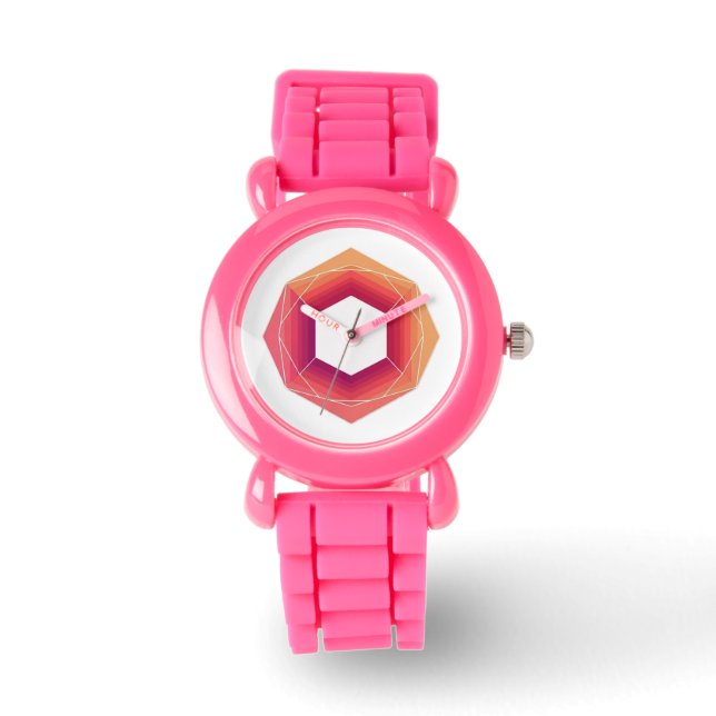 Elegantes eckiges Design Armbanduhr (Vorderseite)