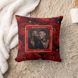 Elegantes Ehepartner 10. Jubiläums-Wurfkissen  Kissen