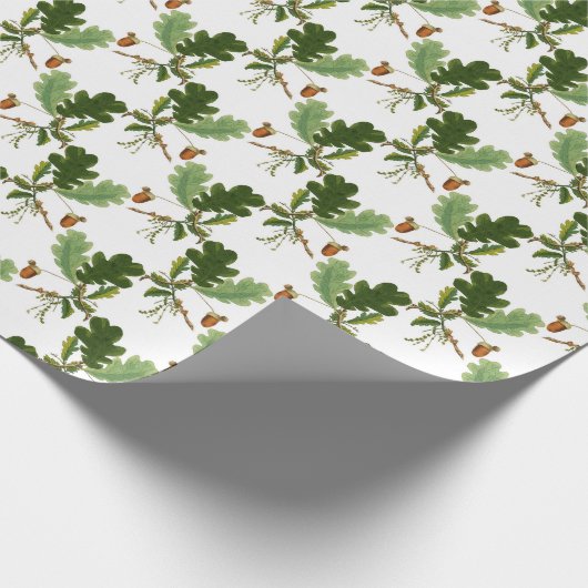 Elegantes Eichenholz Geschenkpapier (Ecke)