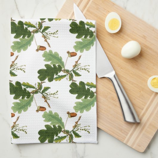 Elegantes Eichenholz Geschirrtuch (Viertel Falte)