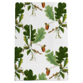 Elegantes Eichenholz Mittlere Geschenktüte (Rückseite)