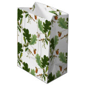 Elegantes Eichenholz Mittlere Geschenktüte (Rückseite Schrägansicht)