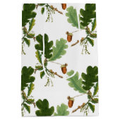 Elegantes Eichenholz Mittlere Geschenktüte (Rückseite)