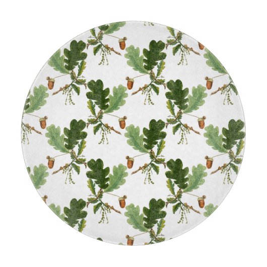 Elegantes Eichenholz Schneidebrett (Vorderseite)