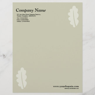 Elegantes Eichenholz - Warmes Beige Briefkopf