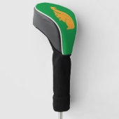 Elegantes Eichhörnchen-Monogramm Personalisiert Golf Headcover (angewinkelt)