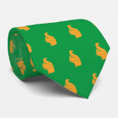 Elegantes Eichhörnchen-Monogramm Personalisiert Krawatte (Gerollt)