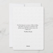 Elegantes Eid Mubarak Familienfoto Feiertagskarte (Rückseite)