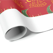 Elegantes Eid Wrapping Paper, 1,5 m Roll Geschenkpapier (Rolleneckpunkt)