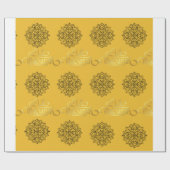 Elegantes Eid Wrapping Paper_Mandala- 1,50 m Roll Geschenkpapier (Flach)
