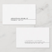 Elegantes einfacher Entwurfs-berufliches modernes Visitenkarte (Vorne/Hinten)