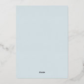 Elegantes einfaches 60-jähriges Party zum Hochzeit Folieneinladung (Rückseite)