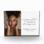 Elegantes Einfaches Beileid Fotoblock (Vorderseite)