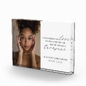 Elegantes Einfaches Beileid Fotoblock (Rechts)