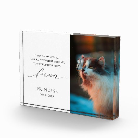 Elegantes Einfaches Beileid Unterkunft Fotoblock (Rechts)