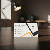 Elegantes Einfaches Beruflich Schwarz, Benutzerdef Visitenkarte