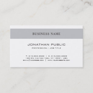 Elegantes, einfaches Berufliches Design Moderne Mo Visitenkarte