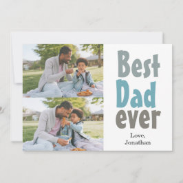 Elegantes einfaches Best Vater Ever Fathers Day Fo Feiertagskarte