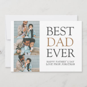 Elegantes einfaches Best Vater Ever Fathers Day Fo Feiertagskarte