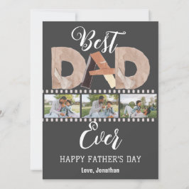 Elegantes einfaches Best Vater Ever Fathers Day Fo Feiertagskarte