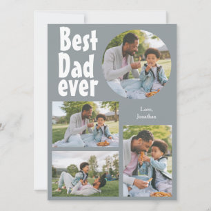 Elegantes einfaches Best Vater Ever Fathers Day Fo Feiertagskarte