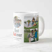 Elegantes einfaches Best Vater Ever Fathers Day Fo Jumbo-Tasse (Vorderseite Rechts)